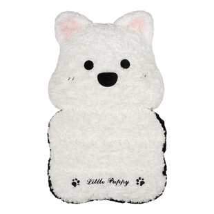 西高地连体毛绒坐垫靠背座椅垫子卡通可爱女动物车载内饰通用款