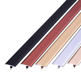 铝合金T型条背景墙金属装饰条嵌入式美缝条收口压条瓷砖压边线条