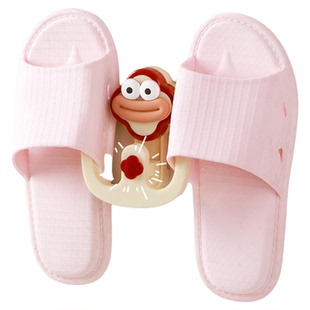 浴室拖鞋架吸盘式免打孔拖鞋挂钩挂架卫生间厕所置物架强力承重