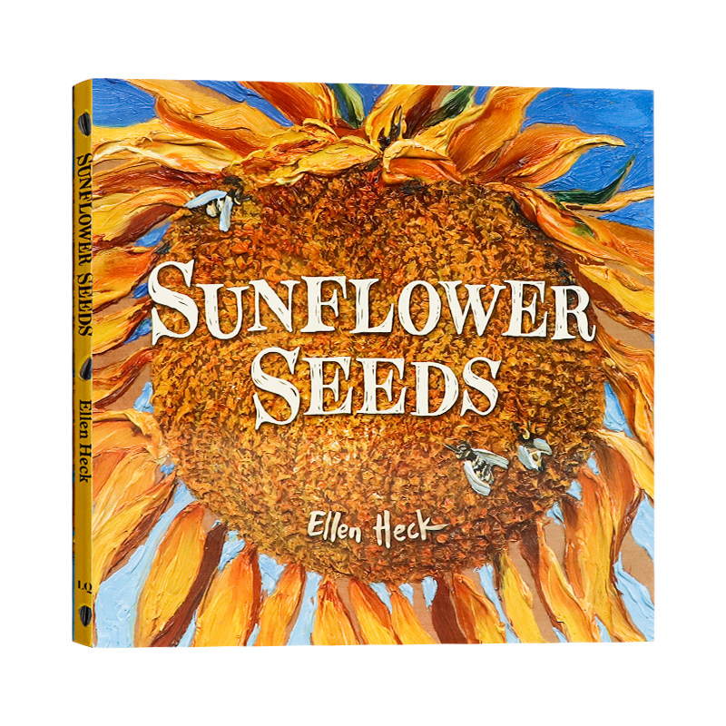 向日葵籽 英文原版绘本 Sunflower Seeds 植物生命周期启蒙读物图画书 课堂家庭自然实践故事书 培养耐心亲子共读 油彩插画 精装