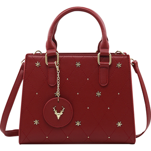 新婚礼物结婚包包女2026新款高级感手提包通勤斜挎婚礼红色新娘包