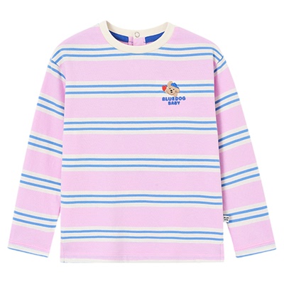 BLUEDOG彩色条纹长袖T恤