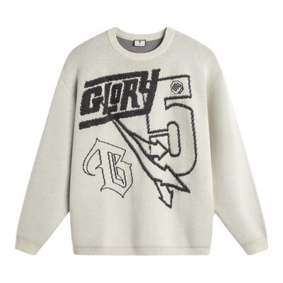 李宁正品男子宽松休闲编织衫