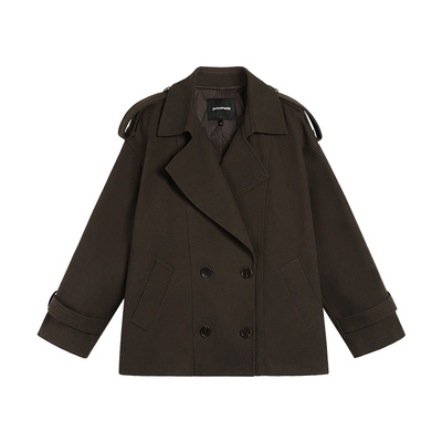 pusumede风衣外套小个子夹棉上衣