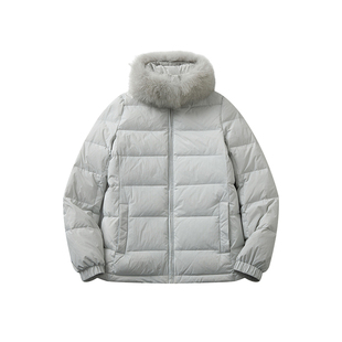 CycleDocument 【围脖款】95白鸭绒冬季毛领修身保暖羽绒服外套女