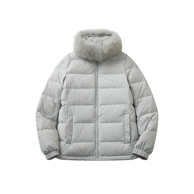 CycleDocument 【围脖款】95白鸭绒冬季毛领修身保暖羽绒服外套女