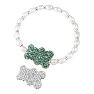 APM Monaco40周年限定小熊珍珠手链女款轻奢优雅高级饰品生日礼物