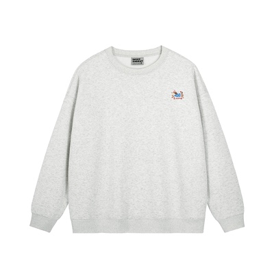 超火腊肠狗印花宽松显瘦卫衣女潮