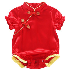 包屁衣女宝宝抓周礼服睡衣哈衣