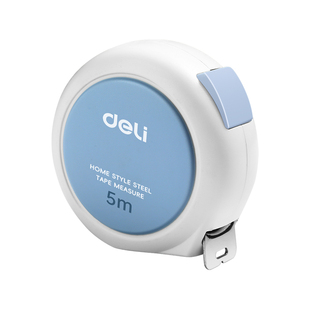 得力钢卷尺家用5米加厚加硬尺子迷你小型米尺3米高精度测量防割手