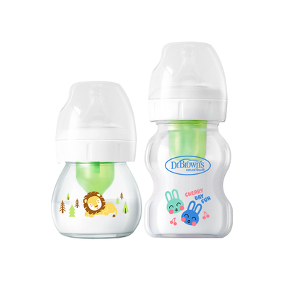 布朗博士新生儿防胀气玻璃小奶瓶
