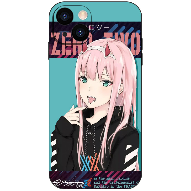 可爱少女零二手机壳适用iPhone17Air华为Nova7小米15红米K90动漫OPPOFindX8液态硅胶VIVO荣耀X70苹果16ProMax