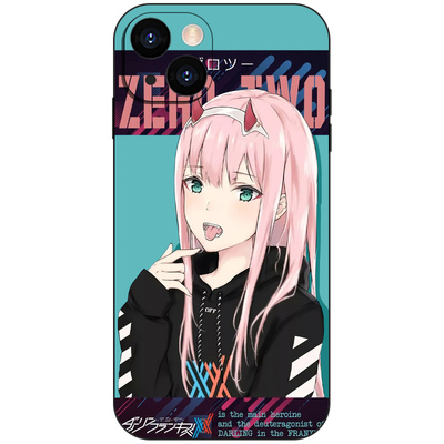 可爱少女零二手机壳适用iPhone17Air华为Nova7小米15红米K90动漫OPPOFindX8液态硅胶VIVO荣耀X70苹果16ProMax
