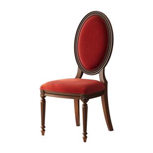 时余斯图亚特沙发椅天然全实木白橡木真皮美式做旧复古法式靠背凳