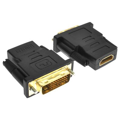 显卡DVI转HDMI转接头 电脑带音频dvi公24 +1转hdmi母高清线转换头