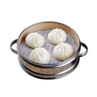 天津传统特产张记包子豆芽素包津味素纯素食4只早餐包子面食真空