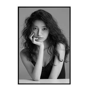 铝合金黑色艺术写真照片相框定制画框装裱挂墙大尺寸外框客厅挂画