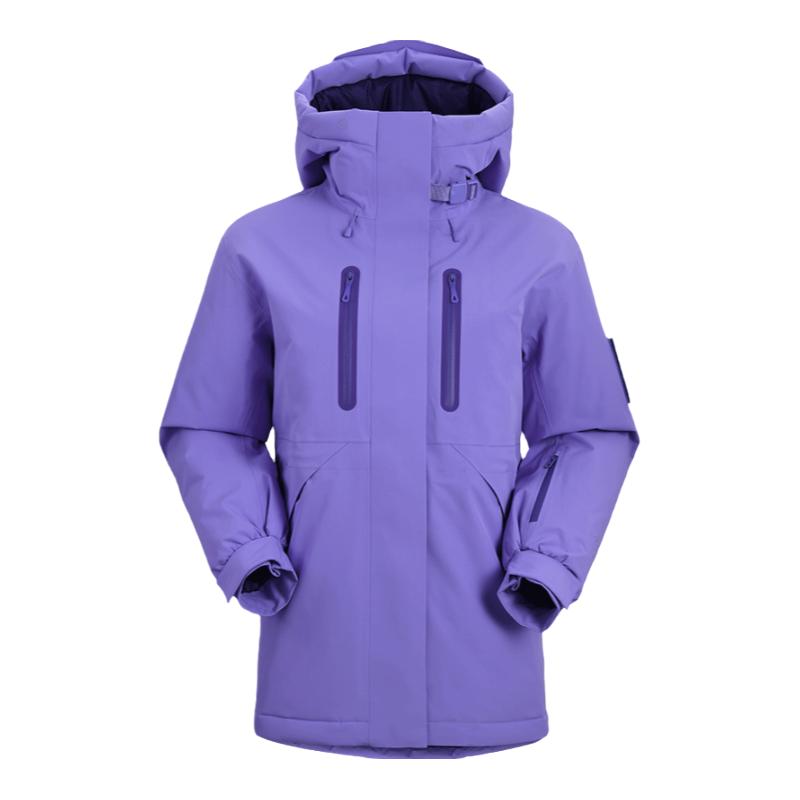 KAILAS凱樂(lè)石多洛米蒂硬殼羽絨服高蓬鵝絨防風(fēng)防水外套戶外滑雪女