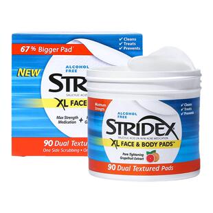 stridex水杨酸身体棉片果酸湿敷祛痘去鸡皮角质闭口水杨酸刷后背