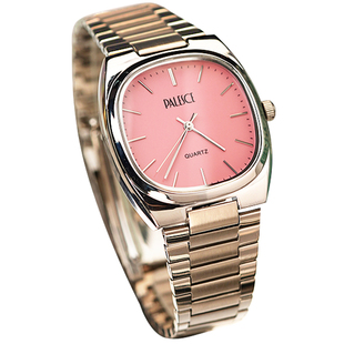 海达豪力清冷感多巴胺彩色复古电视机型轻奢女手表