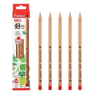 马可铅笔粗杆三角原木铅笔小学生专用加粗三棱幼儿园HB儿童正姿安全无铅无毒大三角轻松握笔三角杆粗杆铅笔