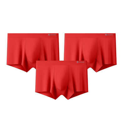 小帆船红色婚庆本命年内裤莫代尔