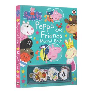 英文原版 小猪佩奇和她的朋友们Peppa Pig and Friends Magnet Book磁铁书 Wipe Clean擦写书 粉红猪小妹英语启蒙小猪佩奇英文绘本