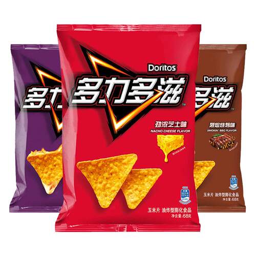 Doritos多力多滋玉米片超浓芝士薯片办公室解馋零食休闲小吃食品