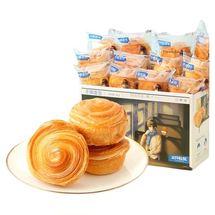 三只松鼠_手撕面包1kg早代餐蛋糕点心健康吐司休闲零食品饱腹整箱