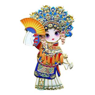 京剧人物金属冰箱贴磁吸故宫装饰磁贴北京文创中国风小礼物送老外