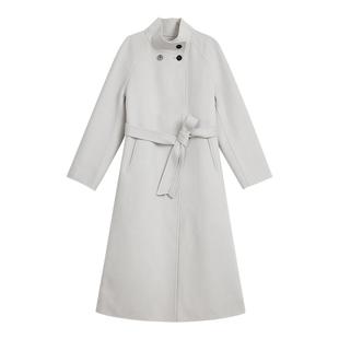 【美丽诺羊毛】】YINER音儿冬季中长款双面呢大衣外套