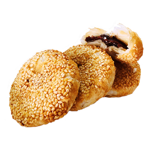 北京稻香村特产特色小吃三禾糕点一品烧饼枣泥馅传统老式手工零食