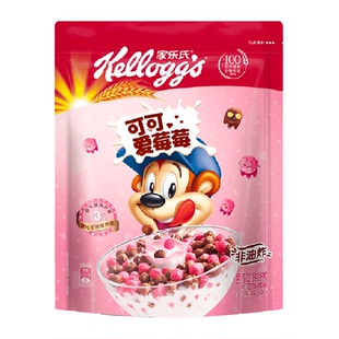 家乐氏即食冲饮麦片可可爱莓莓营养谷物早餐速食饱腹代餐