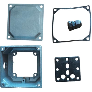 电机铝接线盒y2铝壳电机接线盒63铸铝防锈防水防摔盖子电动机配件