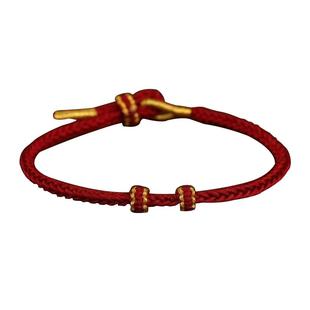 梦蝶手工编织绳半成品可穿串珠配件DIY手链龙年本命年转好运红绳