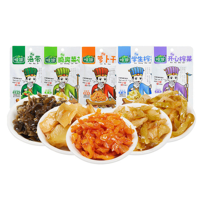 四川榨菜芯下饭菜小包装咸菜清淡小菜榨菜丝下饭配粥佐餐开味菜