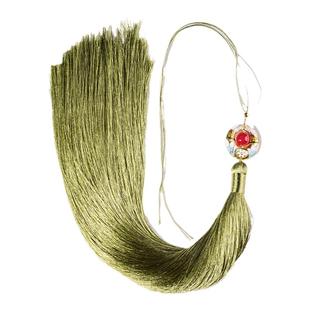 30cm长流苏穗子新中式景泰蓝莲花包珠汉服旗袍压襟发簪配饰大吊穗