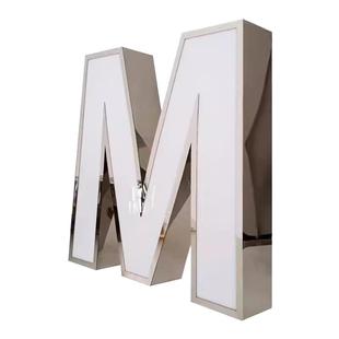 太阳能发光字供电系统灯箱发光电池板不锈钢户外广告门头招牌定做