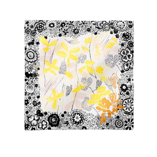 MARJAKURKI玛丽亚古琦小方巾丝巾女绑包搭配衬衫领巾真丝围巾礼盒