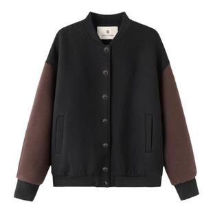 断码清仓不退换高品质双层加厚羊毛棒球服休闲保暖夹克棉服外套女