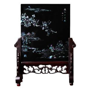 扬州漆器厂新中式出国礼品家居桌面点螺摆件收藏乔迁商务会议礼品