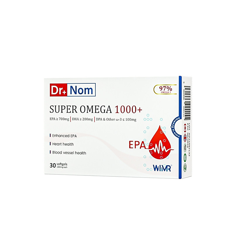 drnom英国进口97%高纯度深海鱼油软胶囊epa中老年人omega3欧米伽