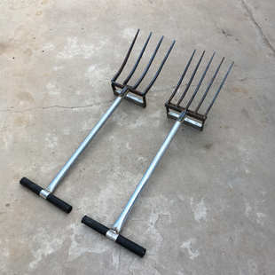 小型翻地松土神器家用园林艺翻土工具挖蒜红薯姜挖药材开荒钢叉锄