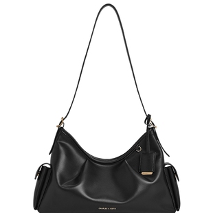CHARLES&KEITH25秋季新款CK2-20782668大容量双侧口袋单肩腋下包