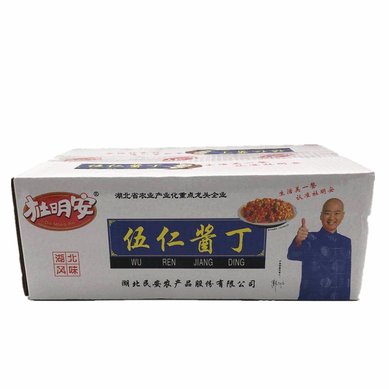 杜明安伍仁醬丁紅油香辣蘿卜干整箱8斤瓜子仁蘿卜丁五仁下飯醬菜