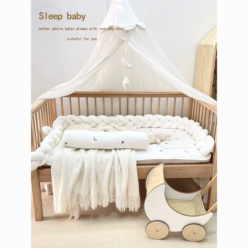 拼接床装饰品ins婴儿床防撞宝宝床围儿童拼接床软包床围栏缝隙填