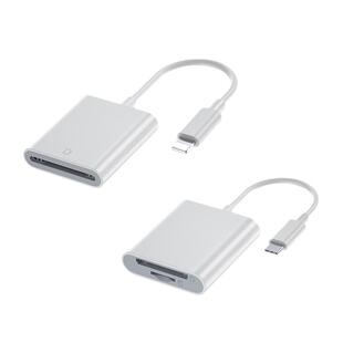 相机读卡器sd卡tf适用苹果手机索尼sony佳能尼康连接内存直传转换器OTG传输线typec头华为iPhone口多合一USB