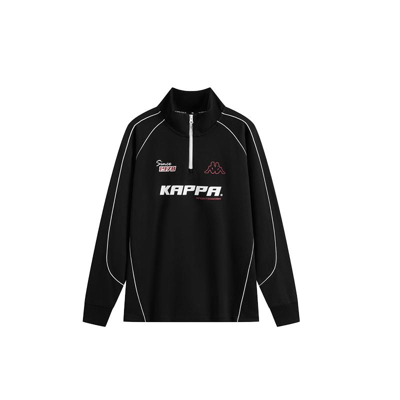 Kappa卡帕男女同款2026春季新款半拉链卫衣针织套头衫K0GY2WT02D