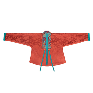 谜阿凰元夕对襟袄汉服垂顺感强秋冬季原创设计通勤百搭小棉服喜庆