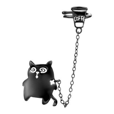 续命咖啡喵耳夹原创小众设计